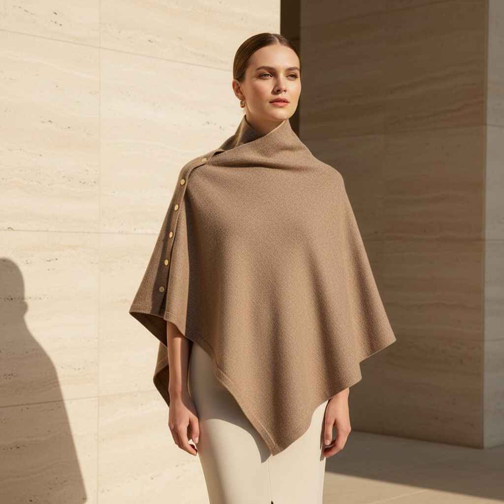 Rowan | Womens Knit Poncho Cape Sweater