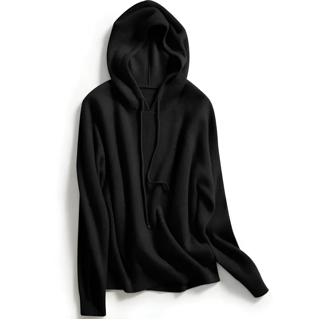 Gemma | Ribbed Knit Hoodie Raglan Sleeve Relaxed
