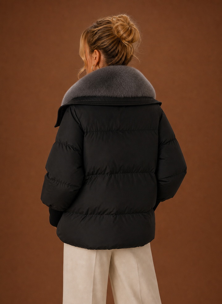 Tessa | Womens Puffer Jacket Fur Collar Relaxed