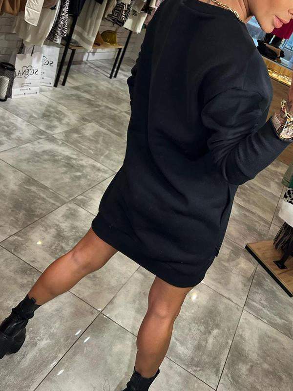 Peyton | Womens Sweatshirt Mini Dress with Pockets