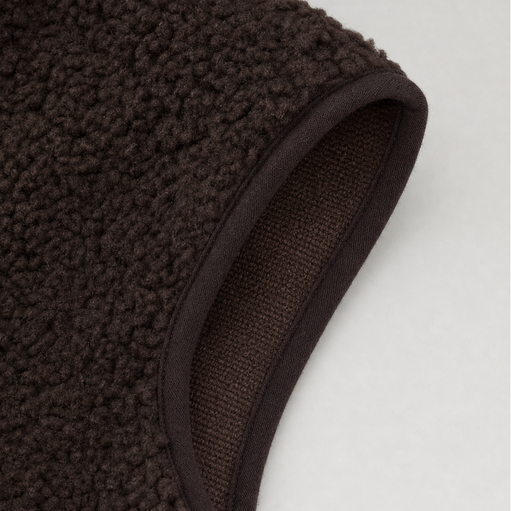 Lena | Teddy Snap Button Crew Vest