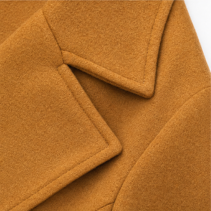 Eve | Womens Double-Breasted Wool Blend Pea Coat