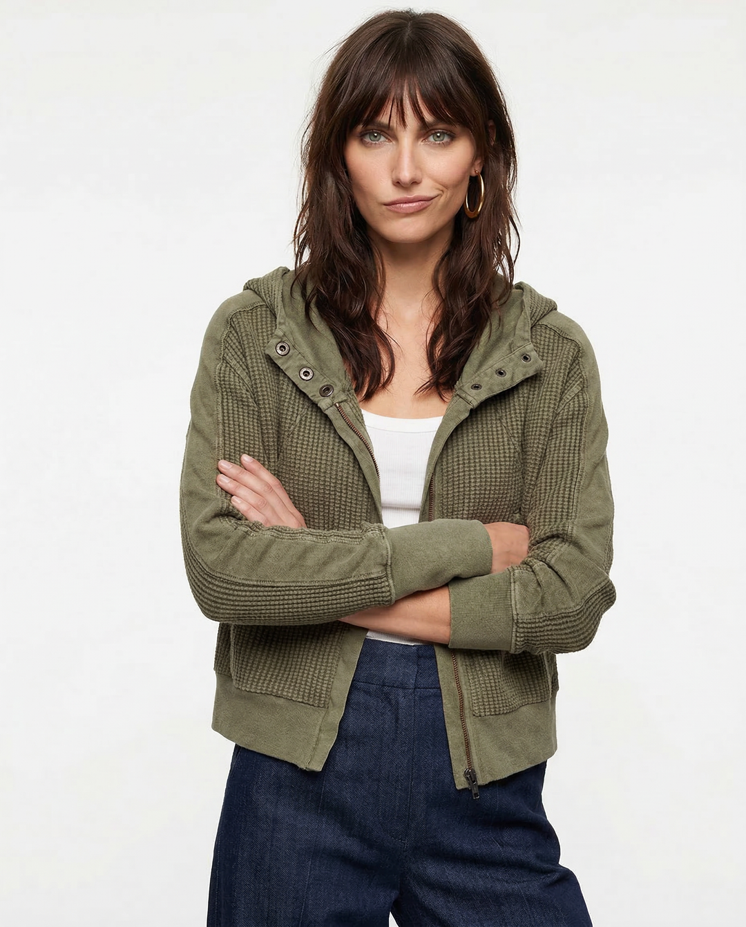 Greta | Relaxed Zip Hooded Jacket