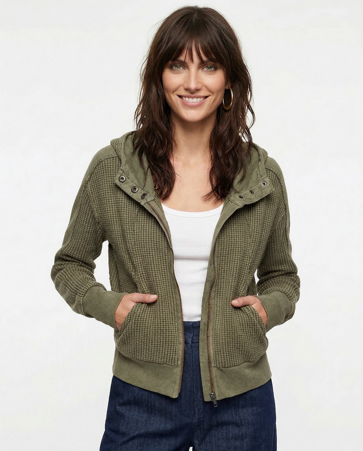 Greta | Relaxed Zip Hooded Jacket
