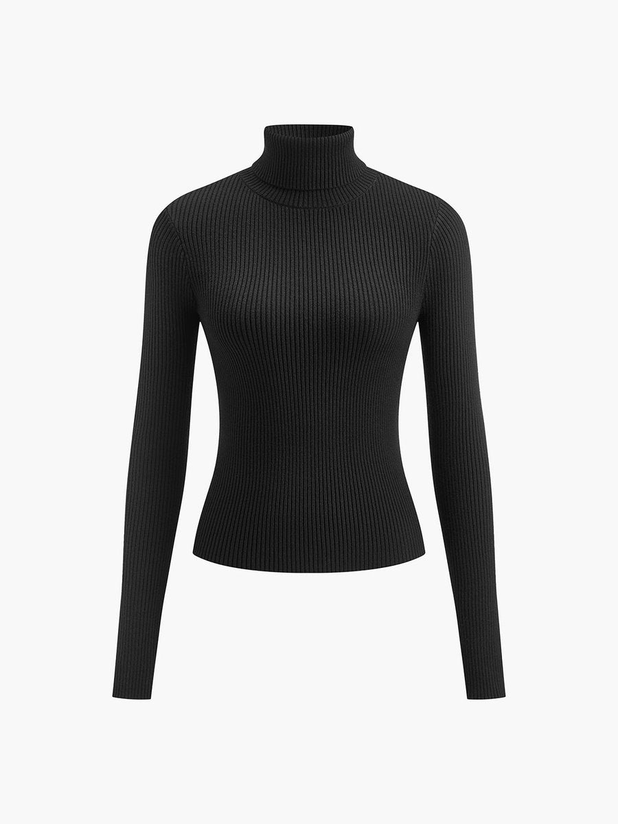 Colette | Ribbed Turtleneck Womens Sweater