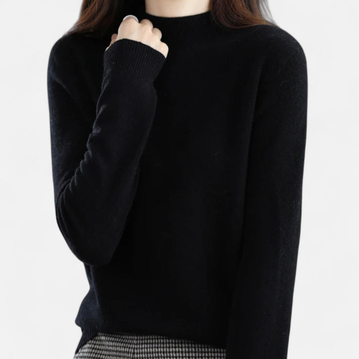 Zara | Womens Mock Neck Knit Pullover