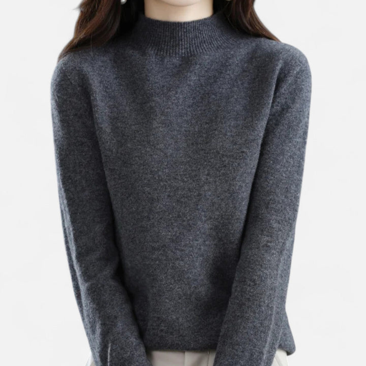 Zara | Womens Mock Neck Knit Pullover