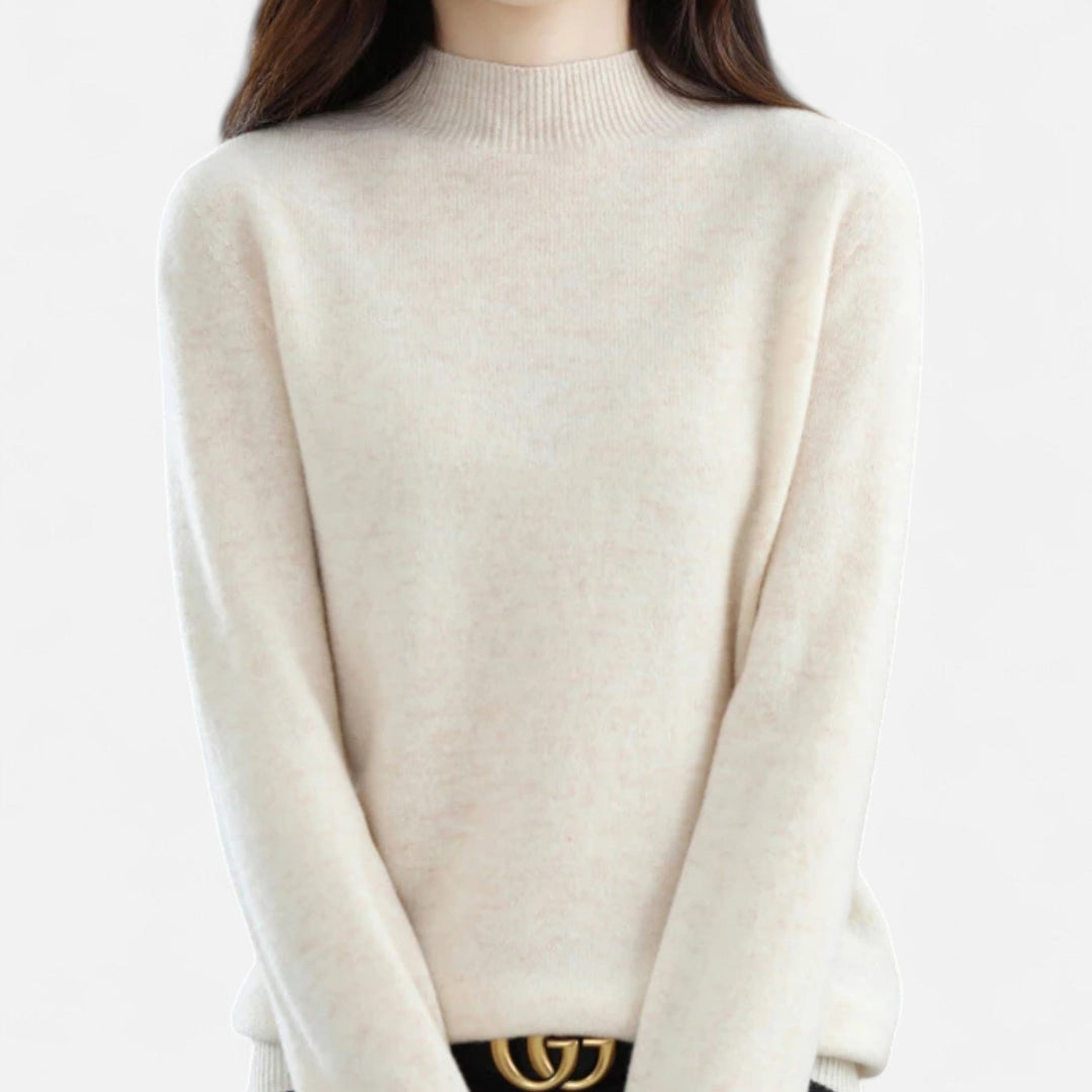 Zara | Womens Mock Neck Knit Pullover