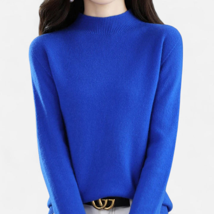 Zara | Womens Mock Neck Knit Pullover