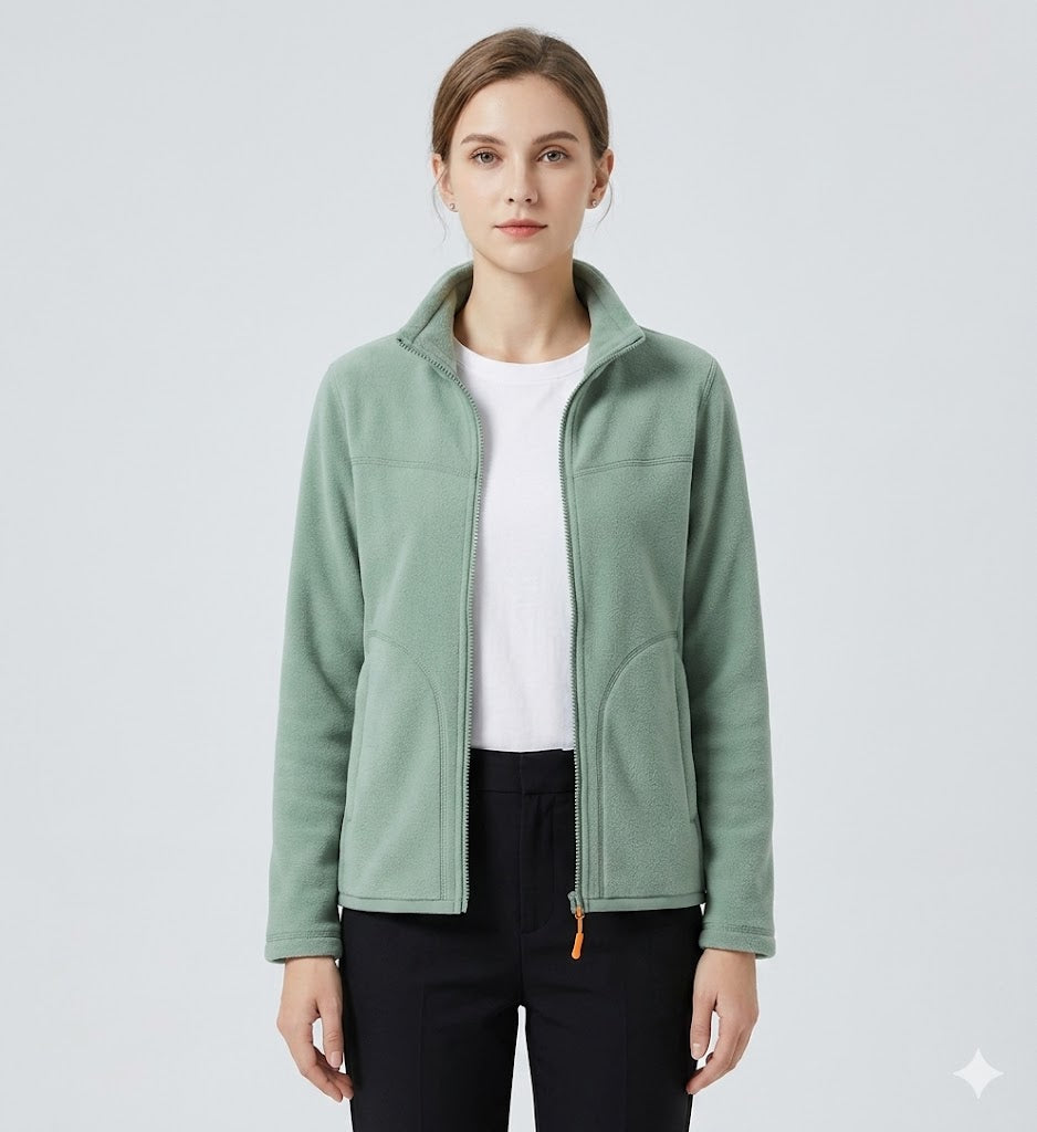 Womens fleece full-zip jacket, view 1