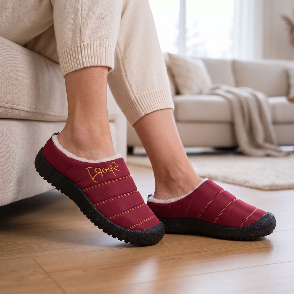 Cameron | Quilted Fur Lined Slippers