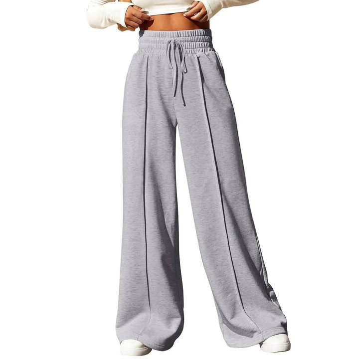 Leah | High Waist Wide Leg Pants Drawstring Trousers