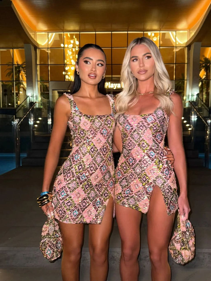Savannah | Womens Sequin Cocktail Mini Dress