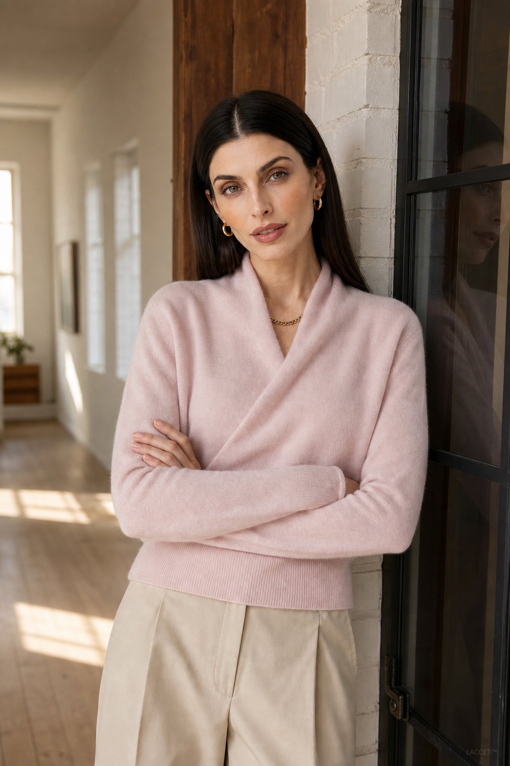 Madison | Womens Wrap Sweater Long Sleeve V-Neck