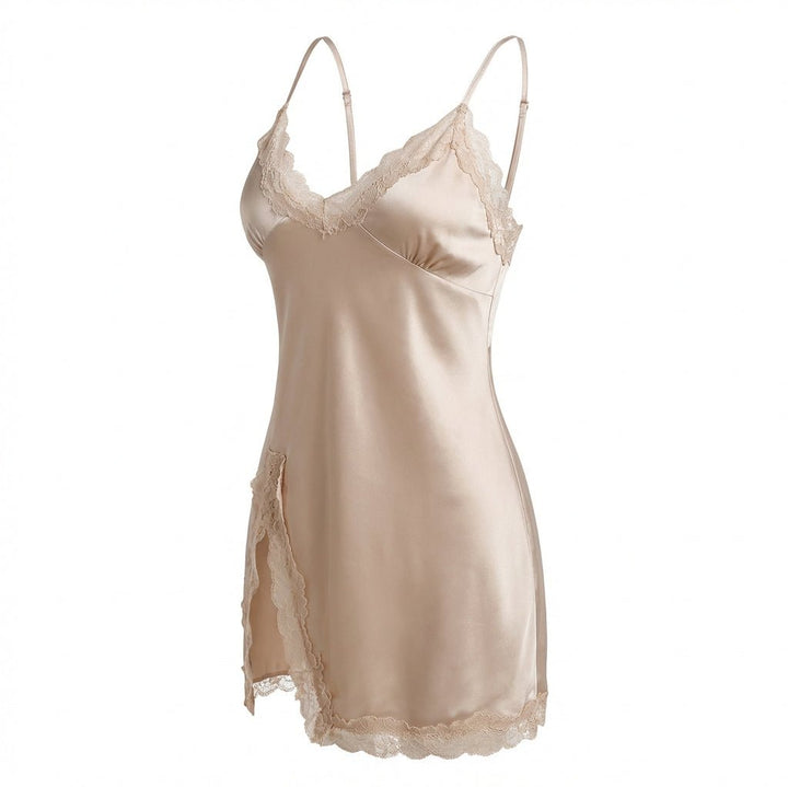 Peyton | Lingerie Satin V Neck Mini Nightgown