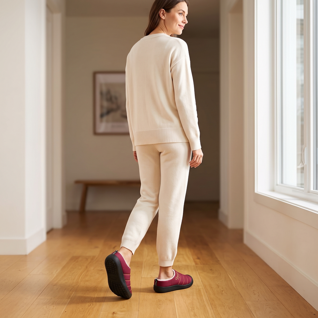 Cameron | Quilted Fur Lined Slippers