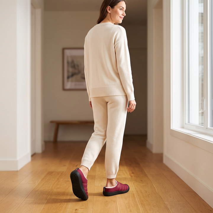 Cameron | Quilted Fur Lined Slippers