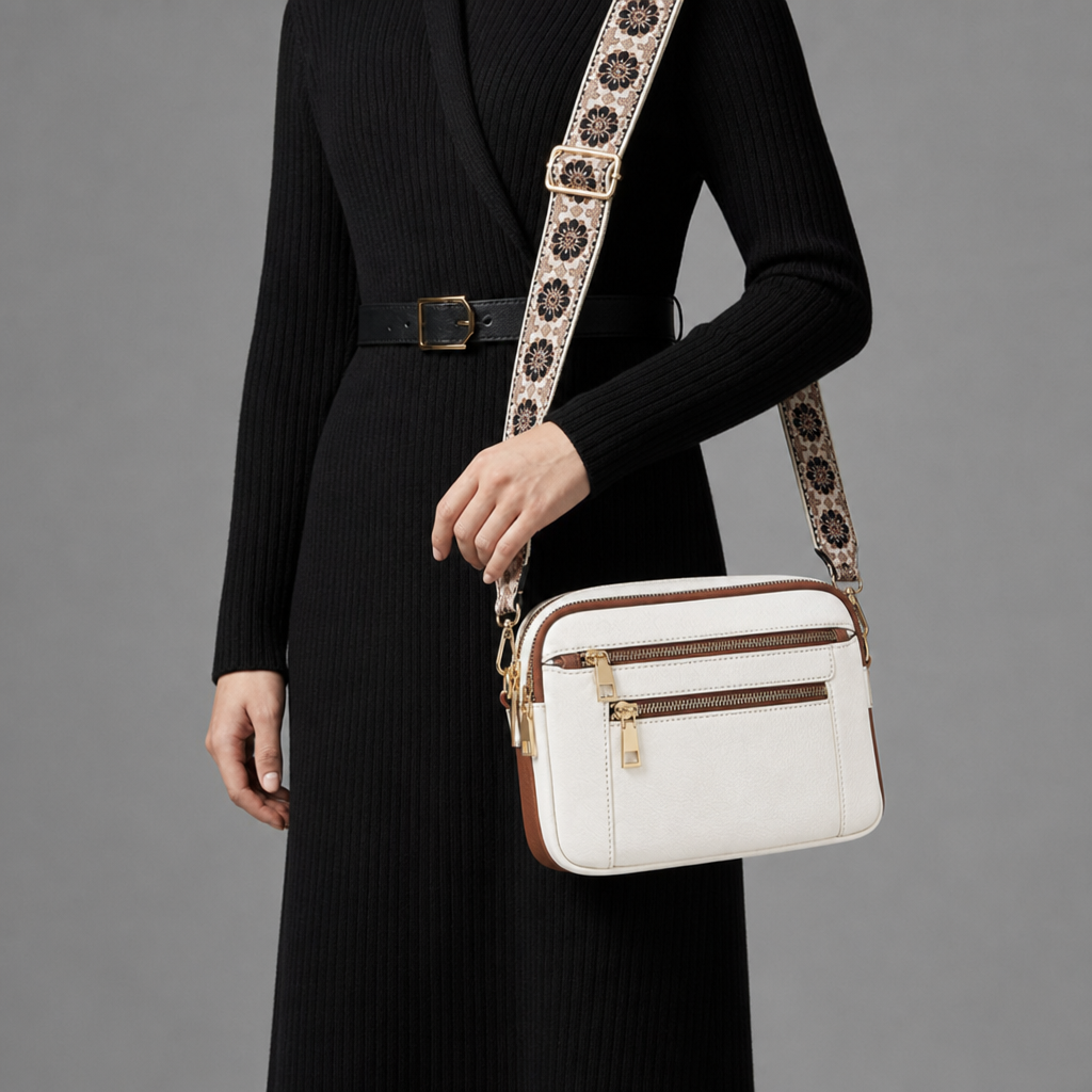 Lena | Ribbed Knit Wrap Midi Dress with Belt