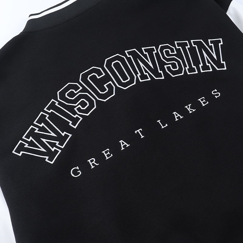 Lorelei | Oversized Varsity Jacket Contrast Sleeves