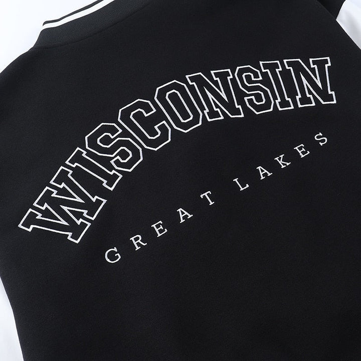 Lorelei | Oversized Varsity Jacket Contrast Sleeves