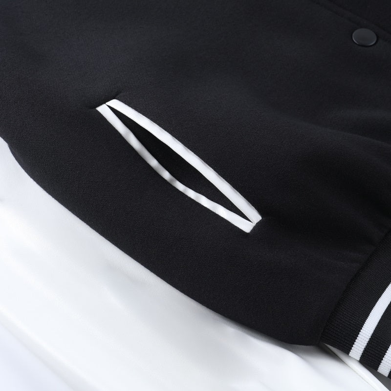 Lorelei | Oversized Varsity Jacket Contrast Sleeves