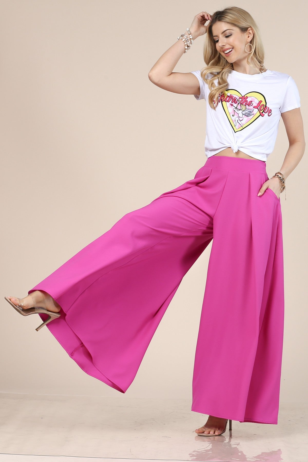 Palazzo Pants Fucsia