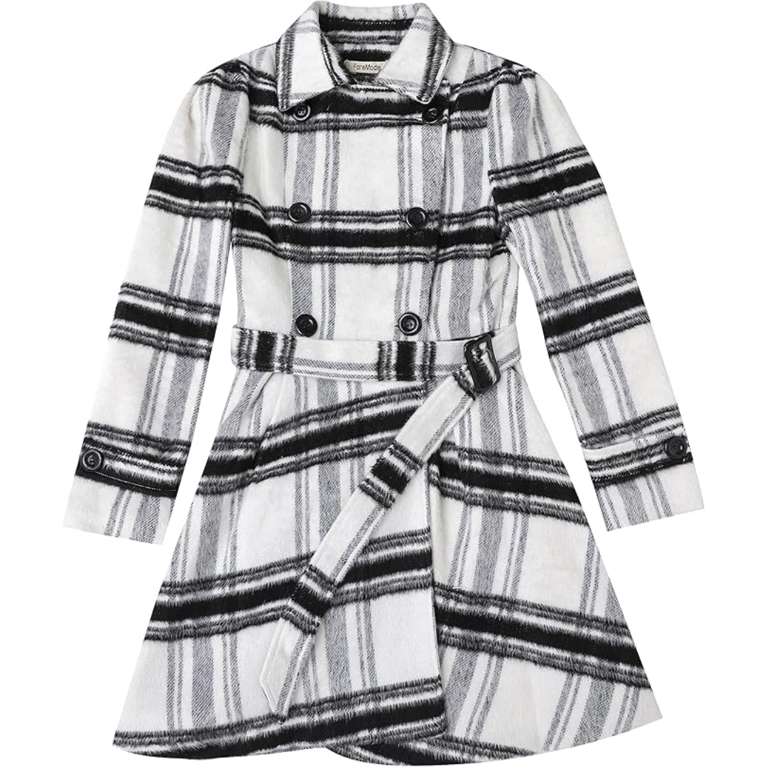 Claire | Double-Breasted Belted Flared Coat