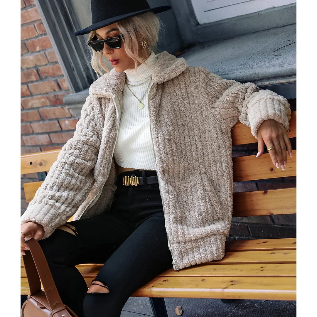 Bailey | Womens Zip-Up Fleece Hooded Jacket