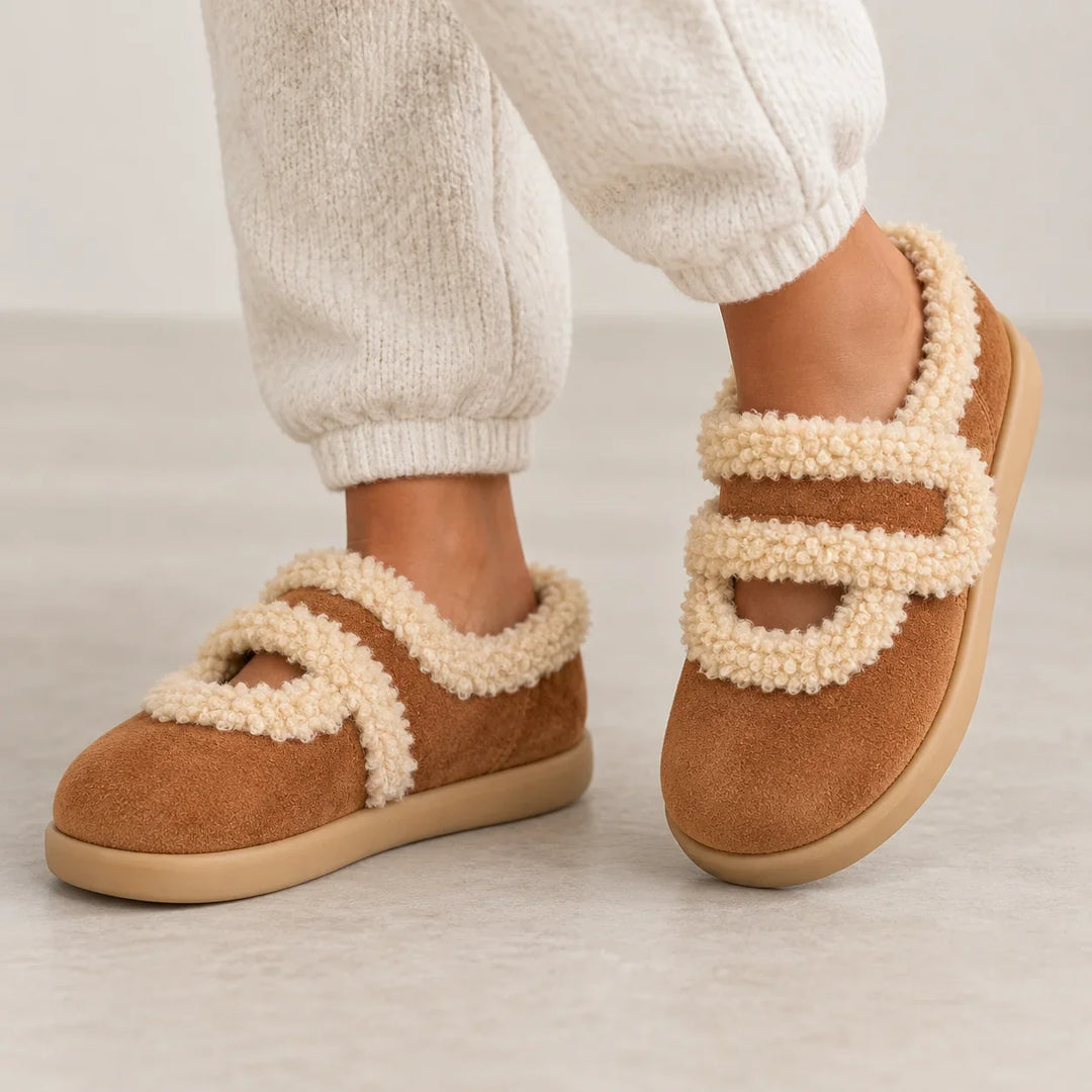 Jules | Suede Mary Jane Slippers Flat