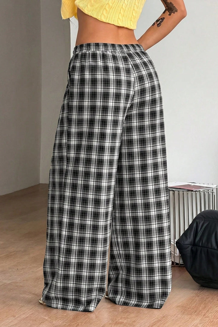 Ruby | Wide Leg Drawstring Trousers Pants