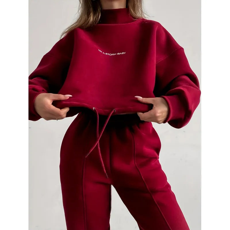 Skylar | Relaxed Crew Sweatshirt Sweatpants Set