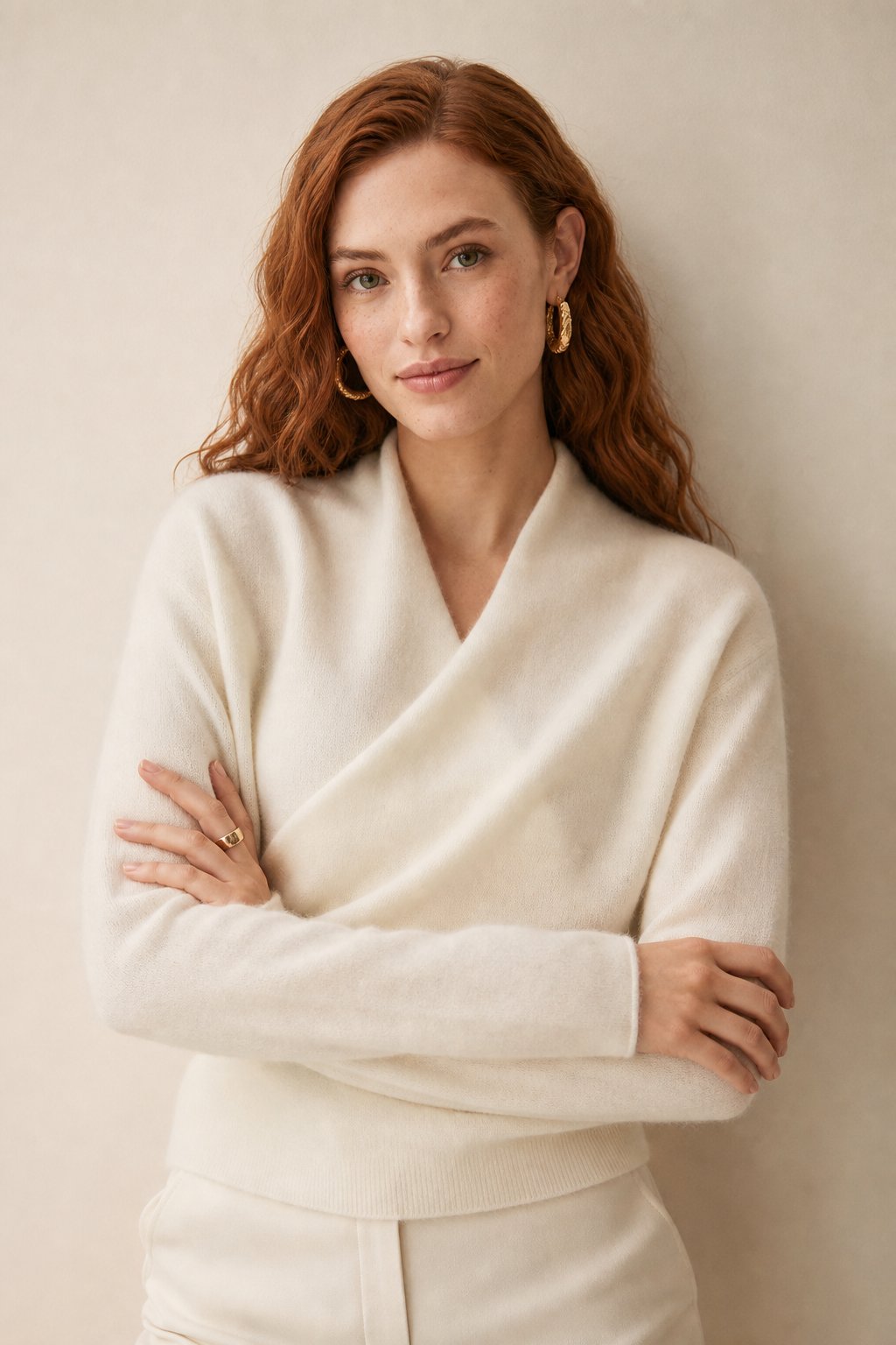 Madison | Womens Wrap Sweater Long Sleeve V-Neck