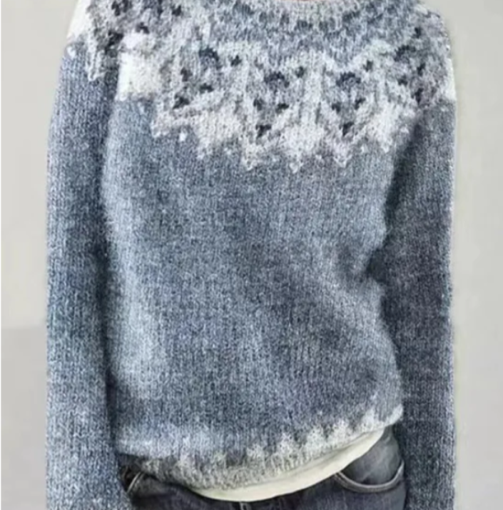 Noor | Womens Striped Knit Pullover Sweater