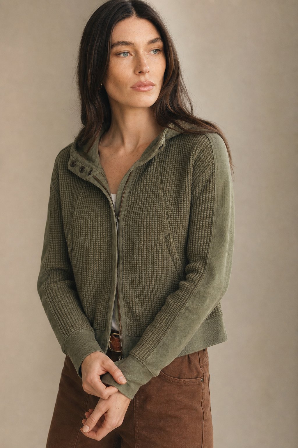 Greta | Relaxed Zip Hooded Jacket