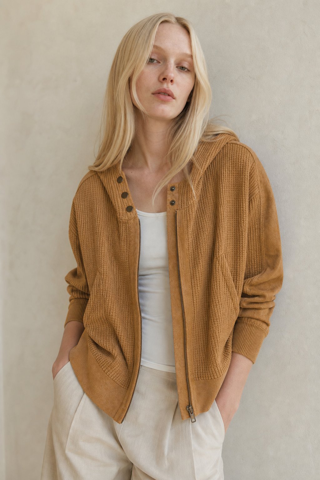 Greta | Relaxed Zip Hooded Jacket