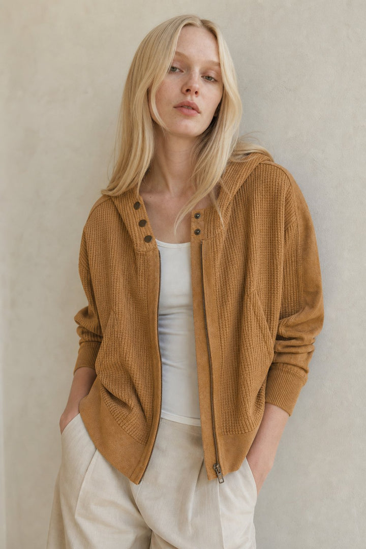 Greta | Relaxed Zip Hooded Jacket