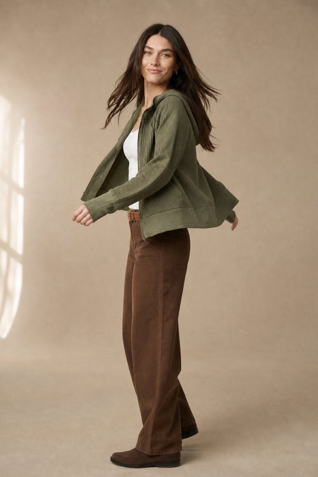 Greta | Relaxed Zip Hooded Jacket