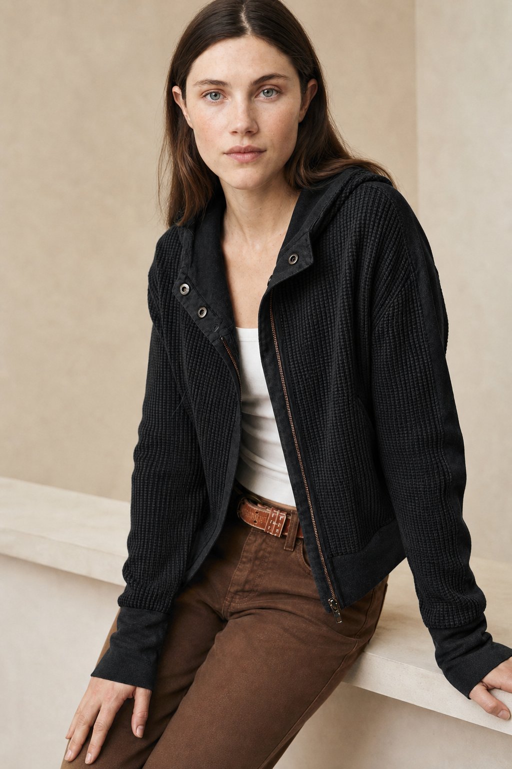 Greta | Relaxed Zip Hooded Jacket