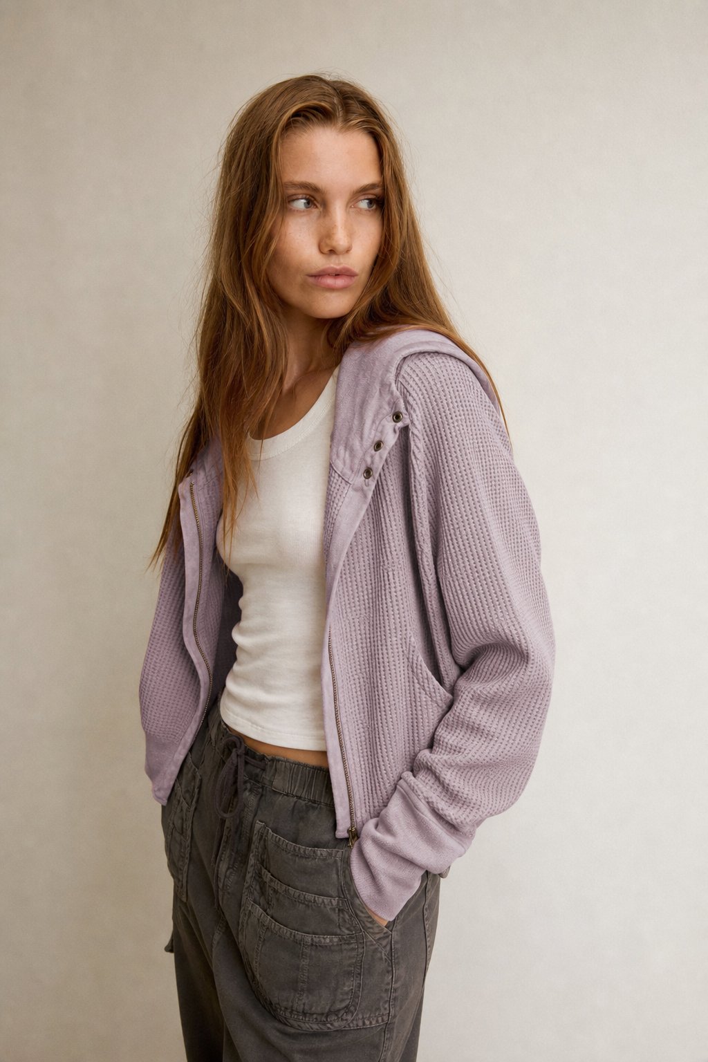 Greta | Relaxed Zip Hooded Jacket
