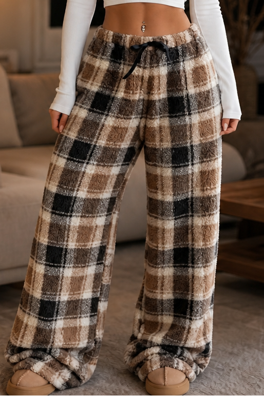 Holly | Fleece Wide Leg Lounge Pants