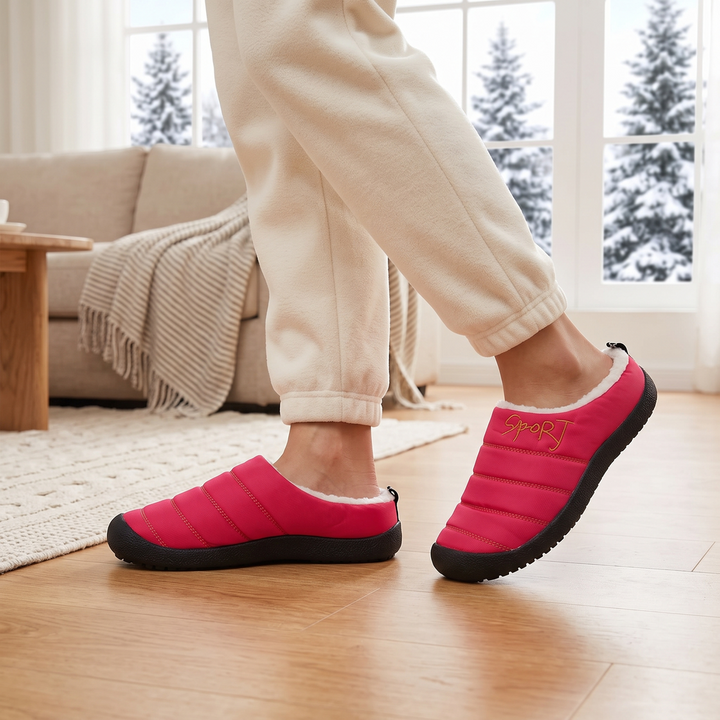 Cameron | Quilted Fur Lined Slippers