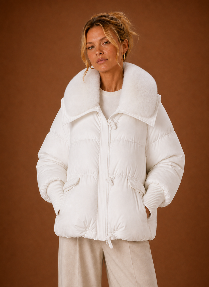 Tessa | Womens Puffer Jacket Fur Collar Relaxed