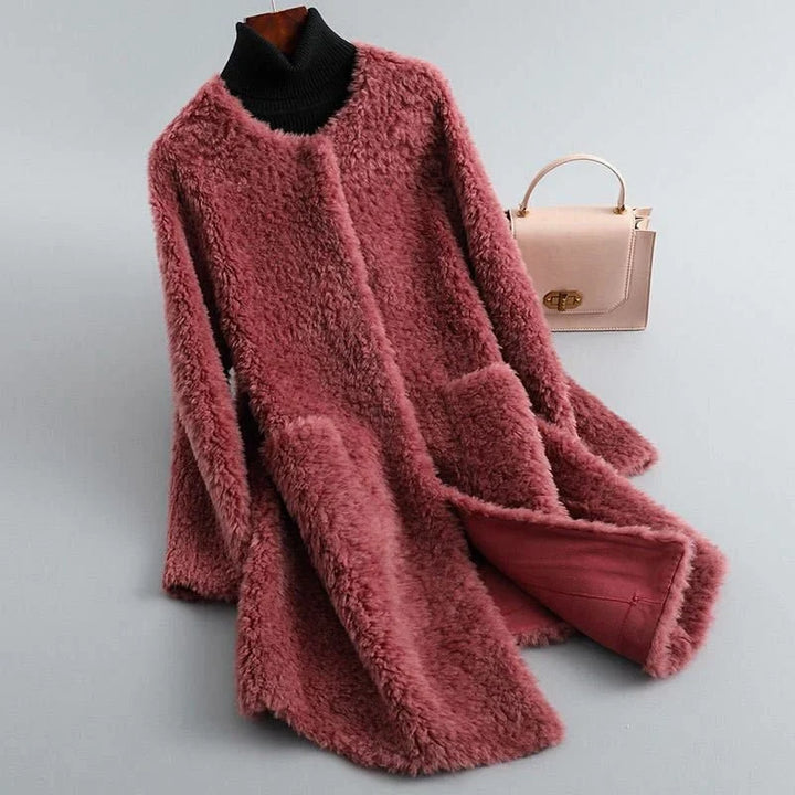 Kennedy | Shearling Faux Fur Coat with Pockets