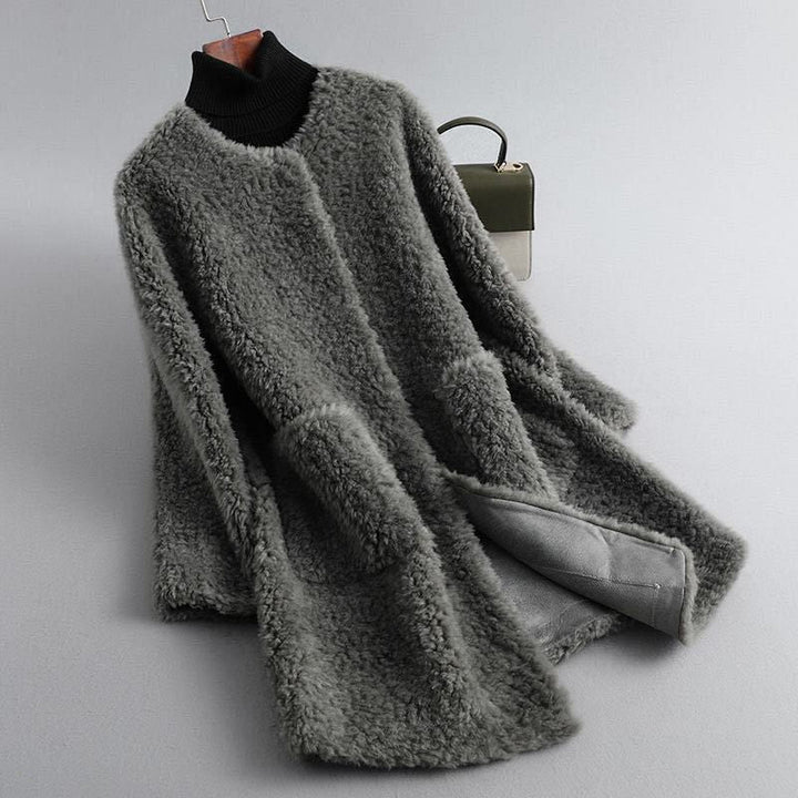 Kennedy | Shearling Faux Fur Coat with Pockets