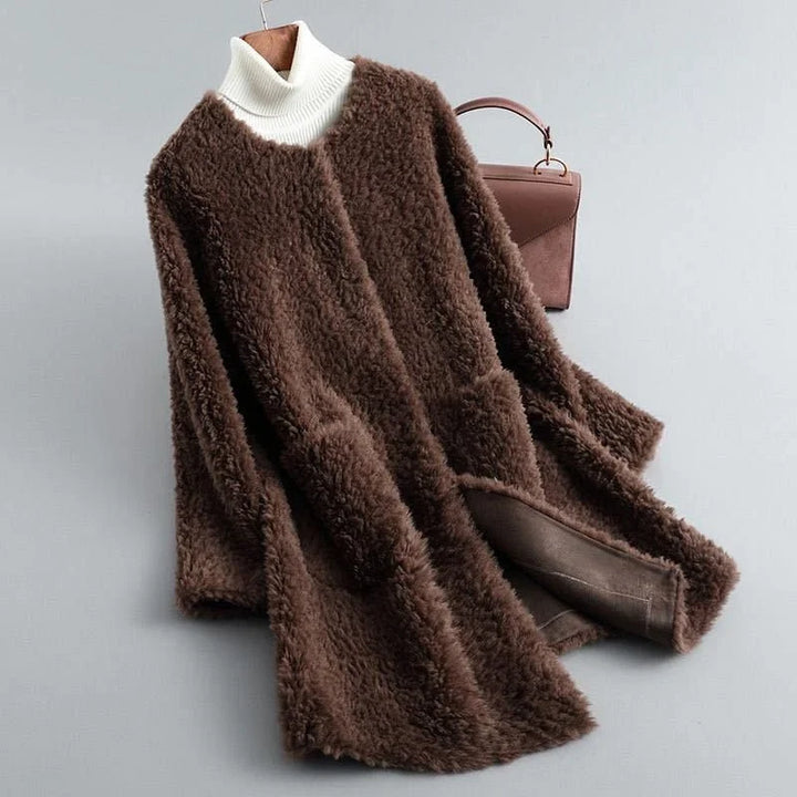 Kennedy | Shearling Faux Fur Coat with Pockets