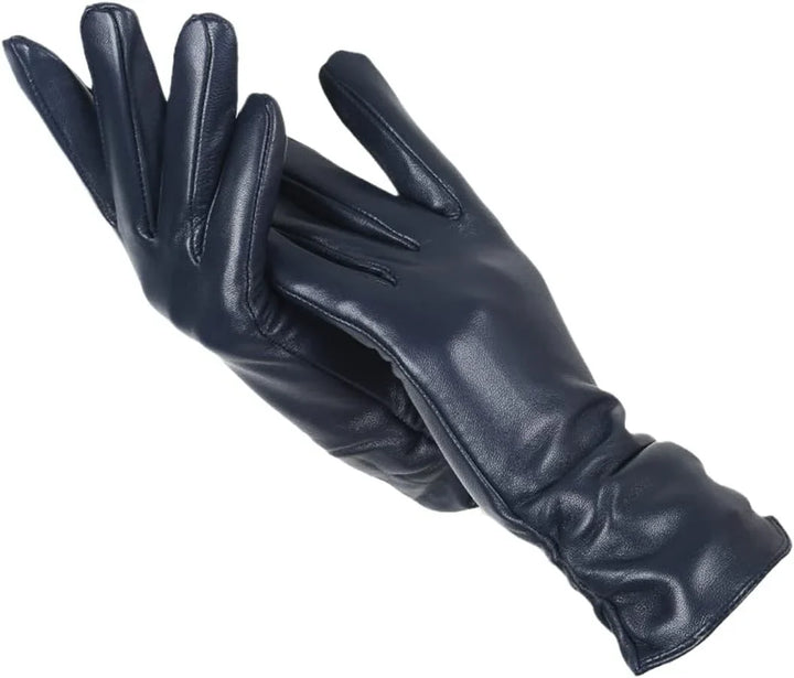 Paige | Womens Fitted Leather Pull-On Gloves