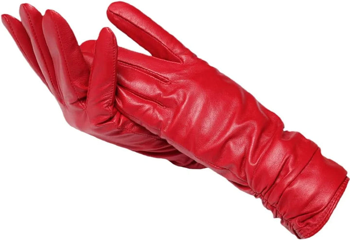 Paige | Womens Fitted Leather Pull-On Gloves