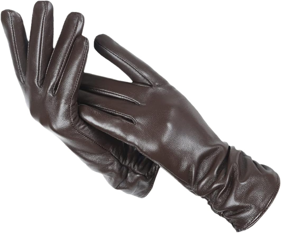 Paige | Womens Fitted Leather Pull-On Gloves