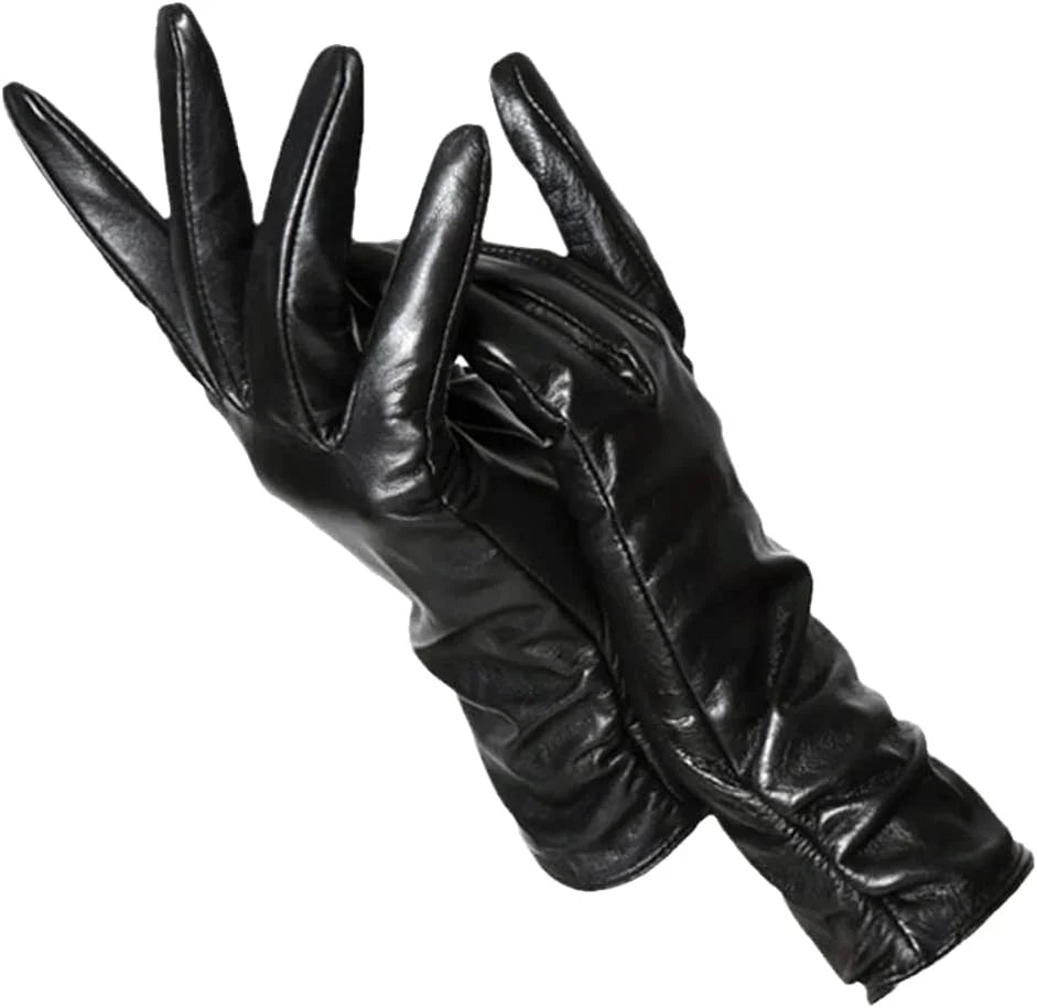 Paige | Womens Fitted Leather Pull-On Gloves