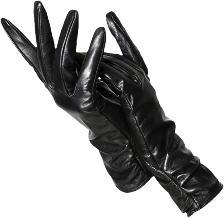 Paige | Womens Fitted Leather Pull-On Gloves